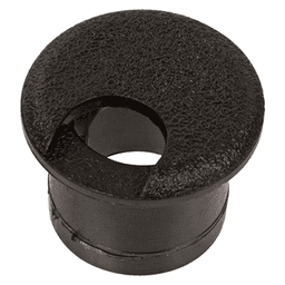 Doug Mockett 1" Grommet Cap and Liner Set in Matte Black for 3/4" Hole