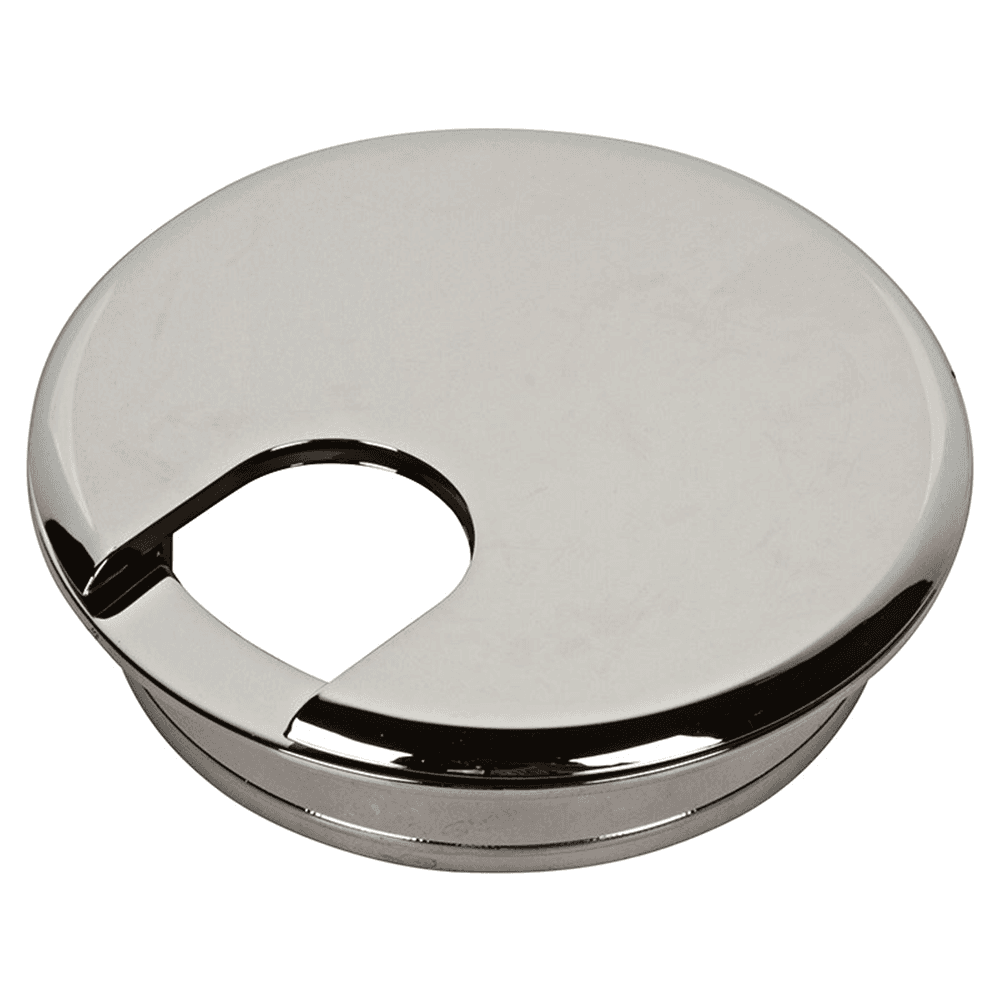 1-3/4" Grommet Cap with Liner Set in Polished Chrome for Home or Office by Doug Mockett And Company Inc