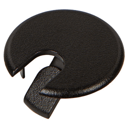 BG2 Grommet Cap in Matte Black with Flip-TopAr Tab and Cord Slot for 1-1/2" Hole - Doug Mockett And Company Inc