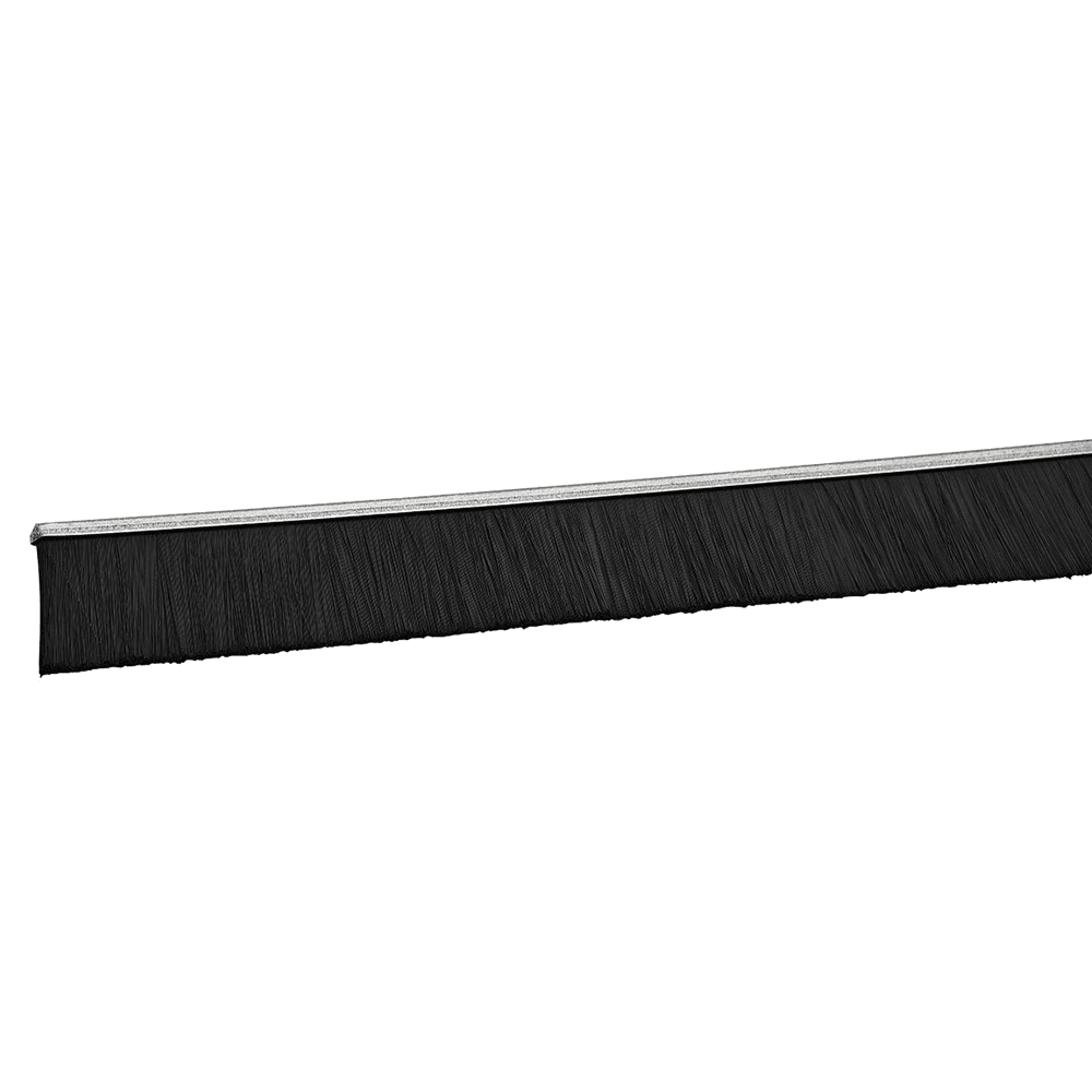 6'' Brush Strip in Matte Black from Doug Mockett And Company Inc for Broadcast Studios and Large Conference Tables