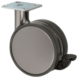360˚ Swivel Caster with Mounting Plate