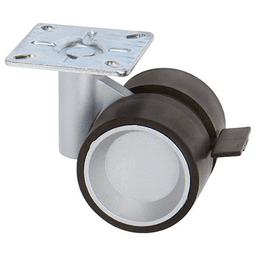 Plastic caster with stem mount and 360˚ swivel - Doug Mockett And Company Inc