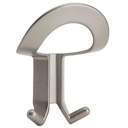 Metallic Silver CH1 Hook and Loop Coat Hook by Doug Mockett And Company Inc