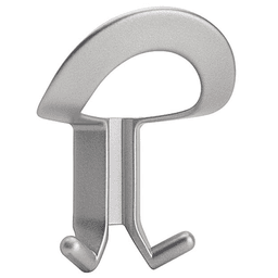 Innovative CH1 Hook and Loop Coat Hook in Metallic Silver Finish by Doug Mockett And Company Inc