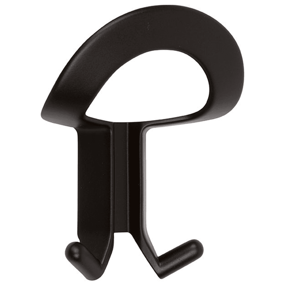 CH1 Hook and Loop Coat Hook in Matte Black finish by Doug Mockett And Company Inc