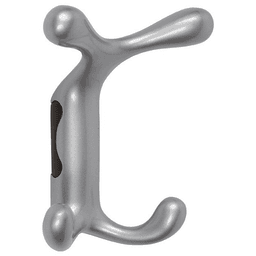 CH13 Metallic Silver Organic Coat Hook by Doug Mockett and Company Inc