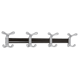 Doug Mockett CH13K Quad Coat Hook in Metallic Silver Finish