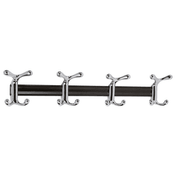 CH13K Quad Coat Hook in Polished Chrome Finish