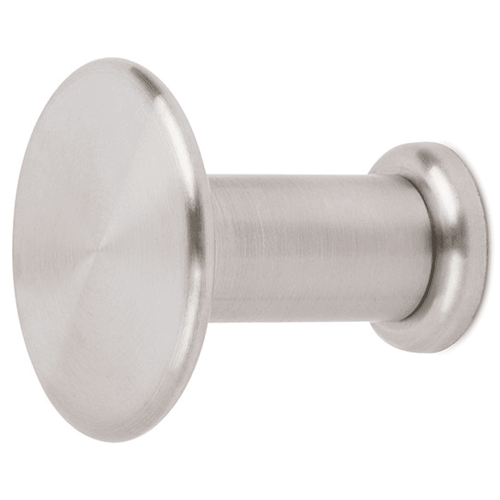 CH23 Button Coat Hook Satin Stainless Steel