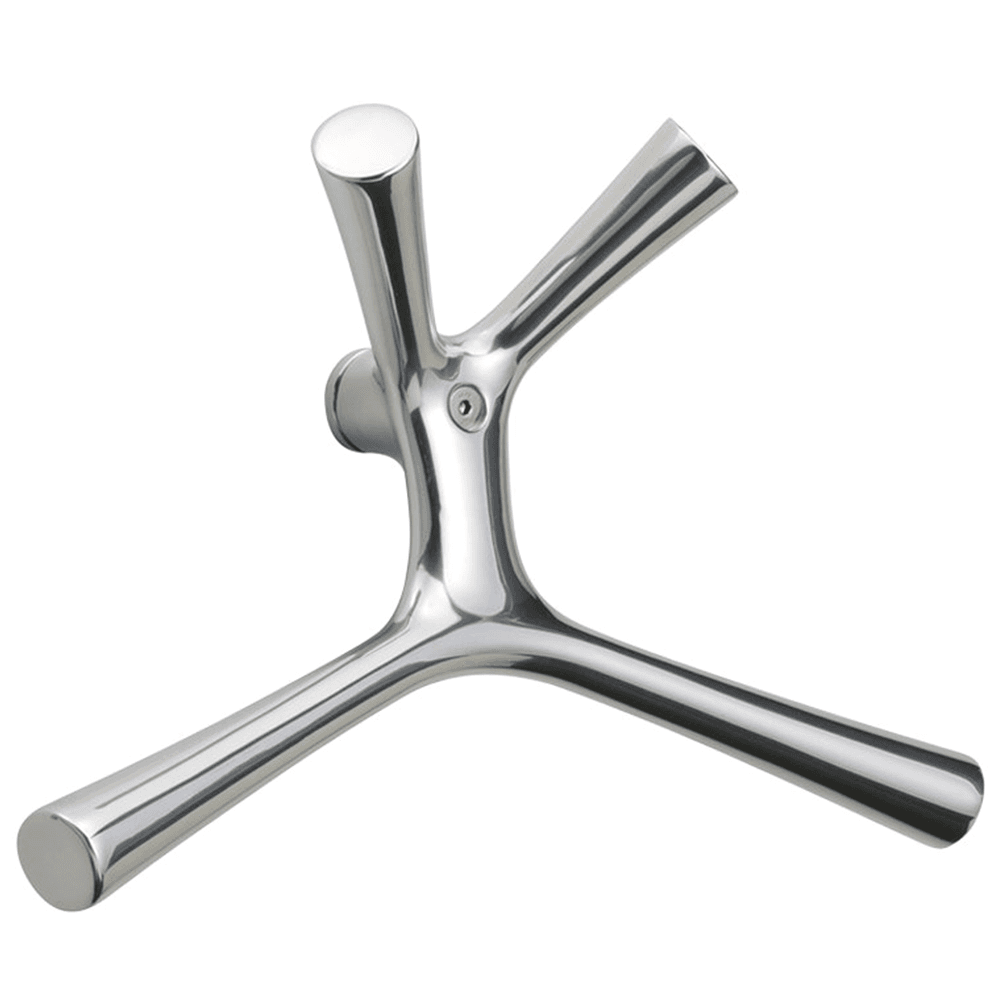 CH46 Kangaroo Coat Hook in Polished Aluminum