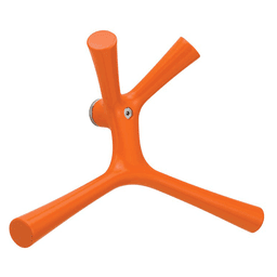 Cast Aluminum Coat Hook - CH46 Kangaroo, Orange Finish