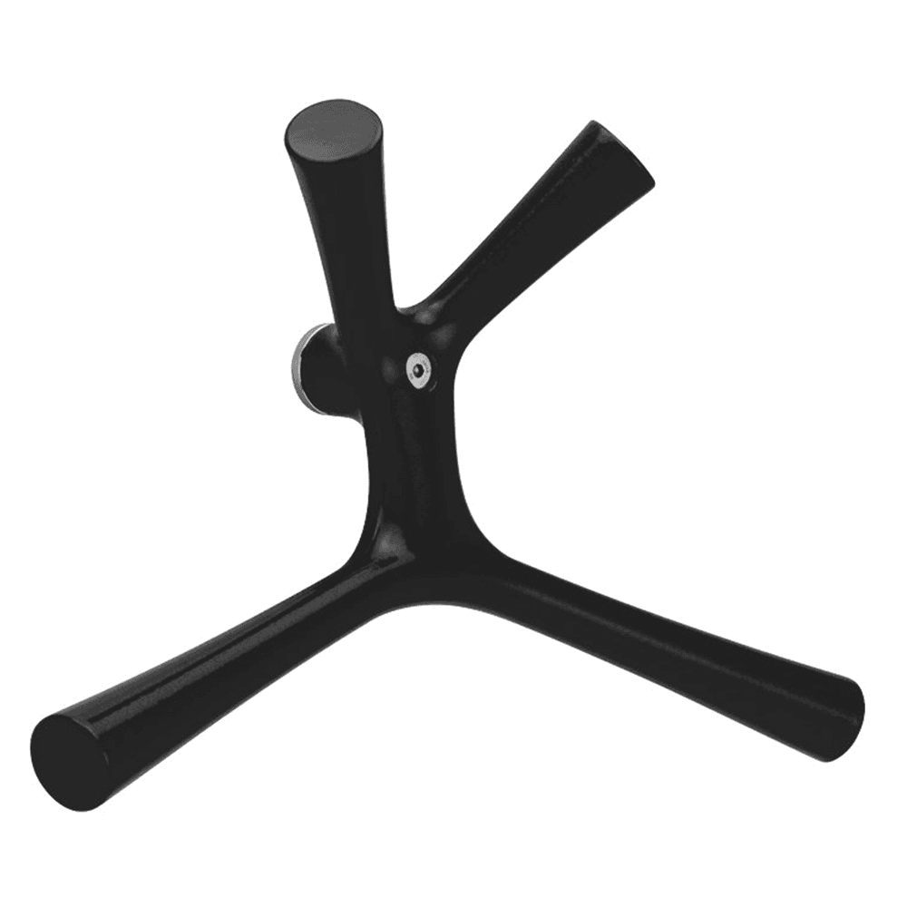 Aluminum Kangaroo Coat Hook in Black Finish by Doug Mockett And Company Inc