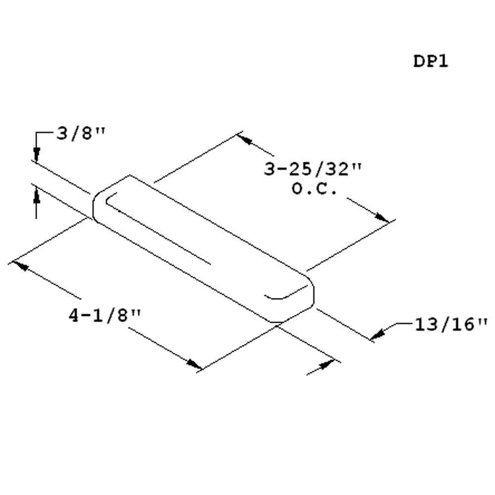 Polished Chrome Drawer Pull by Doug Mockett And Company Inc