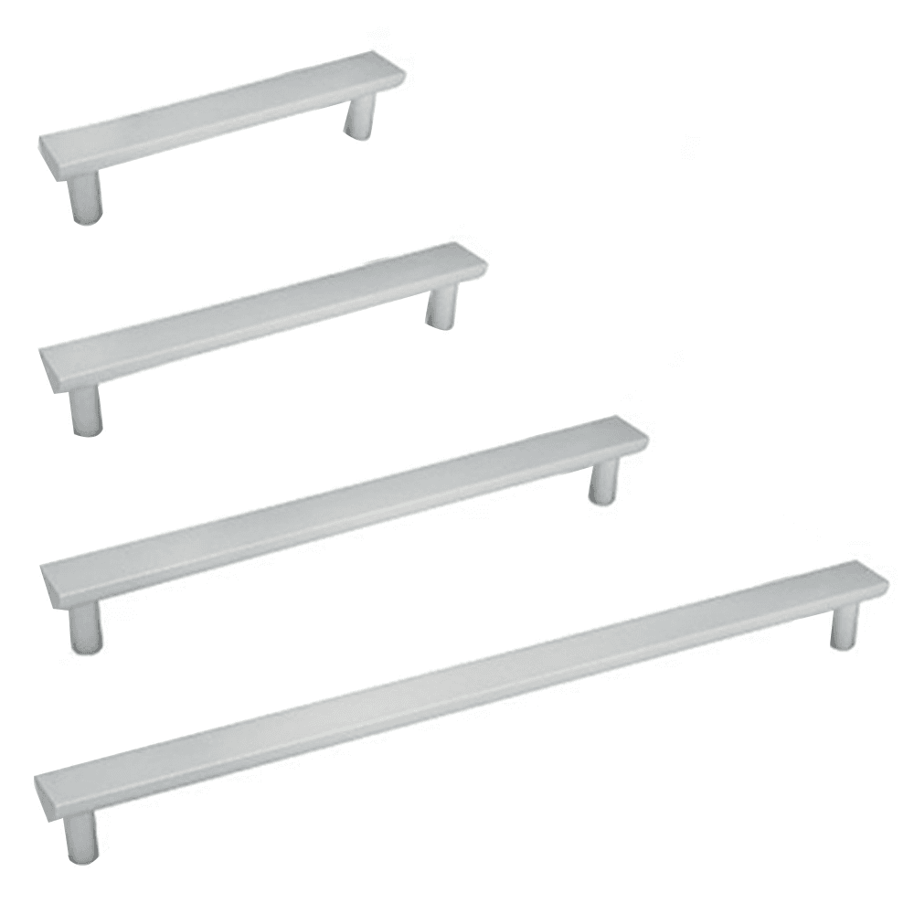 Matte Aluminum Radiussed Grip with Flat Face Drawer Pull from Doug Mockett And Company Inc.