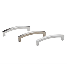 Satin Nickel Radiused Drawer Pull with Chemical-Free Components and Renewable Energy Construction