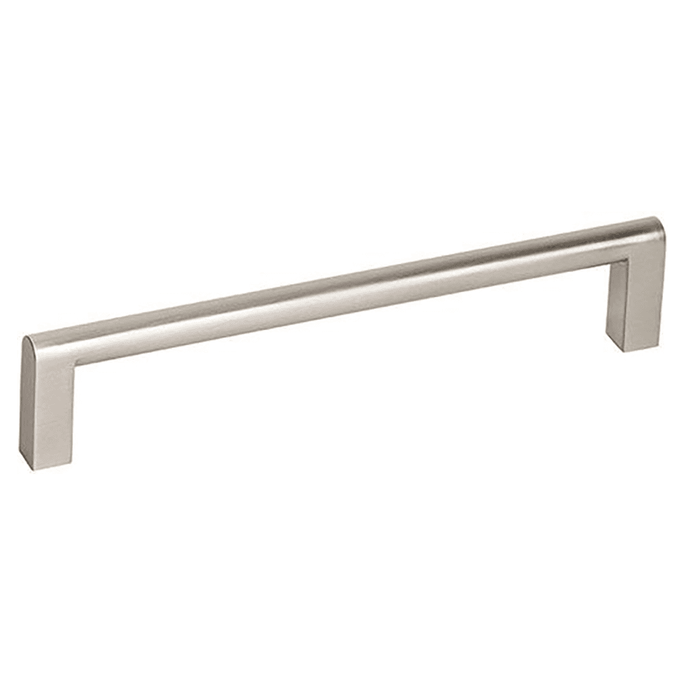 6-5/16" Satin Nickel Round Top Bar Drawer Pull - Renewable Energy Construction