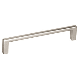 6-5/16" Satin Nickel Round Top Bar Drawer Pull - Renewable Energy Construction