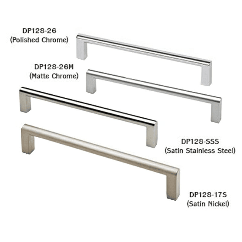 Polished Chrome Round Top Bar Drawer Pull by Doug Mockett And Company Inc.