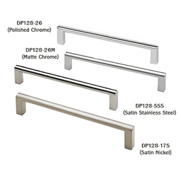 Polished Chrome Round Top Bar Drawer Pull by Doug Mockett And Company Inc.