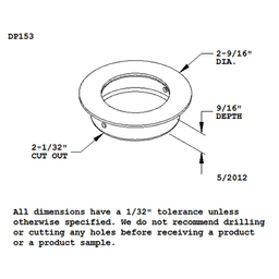 Satin stainless steel circular pull for drawers and cabinets