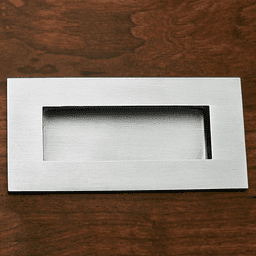 Near Flush Installation Trim Plate in Satin Stainless Steel