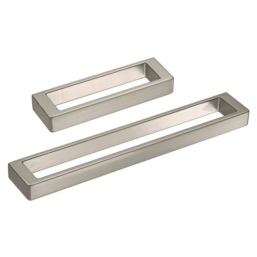 Satin Nickel 3-25/32" Rectangle Drawer Pull, ADA Compliant Design by Doug Mockett