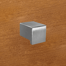 Small finger grip pull with protruding edge piece - perfect accent for smaller drawers