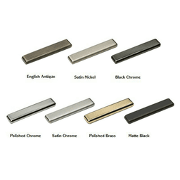 Matte Black Drawer Pull with 1-7/8" Tab from Doug Mockett And Company Inc