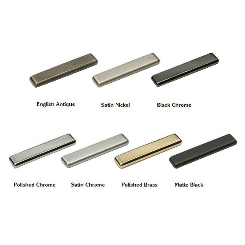 Matte black drawer pull with 5-5/8" tab from Doug Mockett And Company Inc