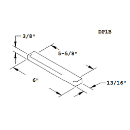 Sleek and modern 5-5/8" drawer pull in matte black finish