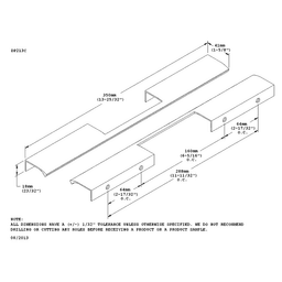 Urban Edge Drawer Pull in Brushed Satin Aluminum - Doug Mockett And Company Inc