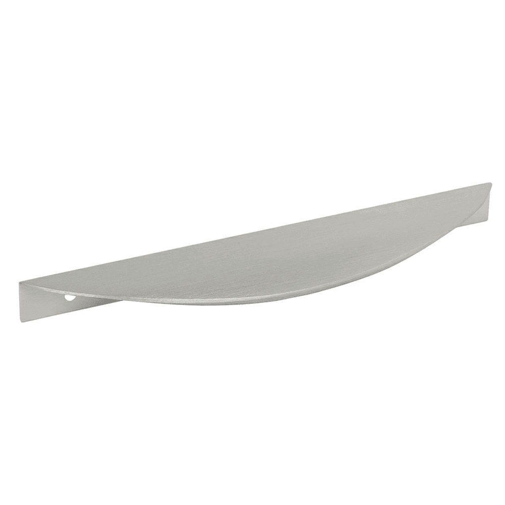 Brushed Satin Aluminum Drawer Pull with Bow Shape Edge