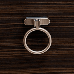 Treasure Chest Drawer Pull in Satin Nickel Finish by Doug Mockett And Company Inc