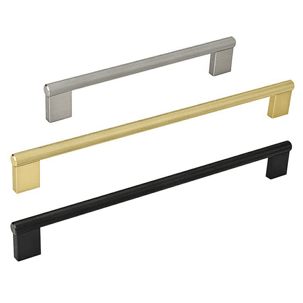 Doug Mockett And Company Inc Knurled Bar Drawer Pull in Anodized Black