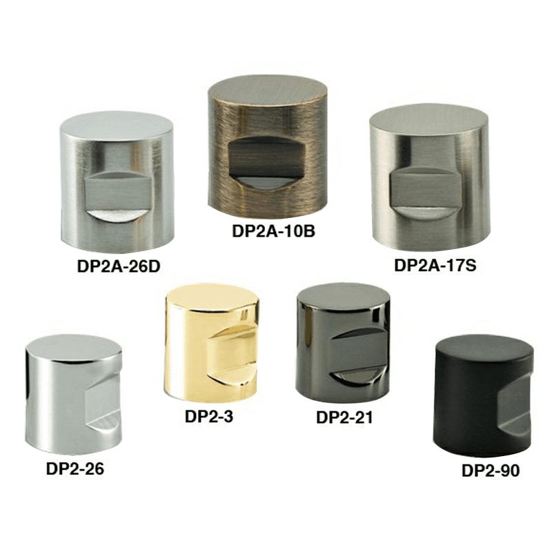 Satin Chrome Notched Cylindrical Cabinet Knob by Doug Mockett And Company Inc