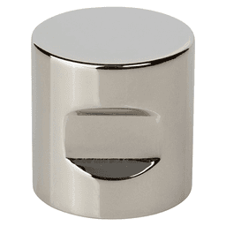 1-1/8" Notched Cylindrical Cabinet Knob in Polished Chrome by Doug Mockett And Company Inc