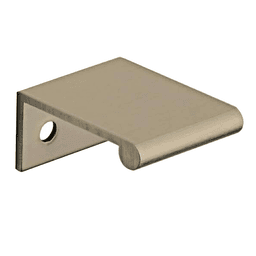 5/8" Edge Finger Pull in Satin Nickel Finish by Doug Mockett And Company Inc