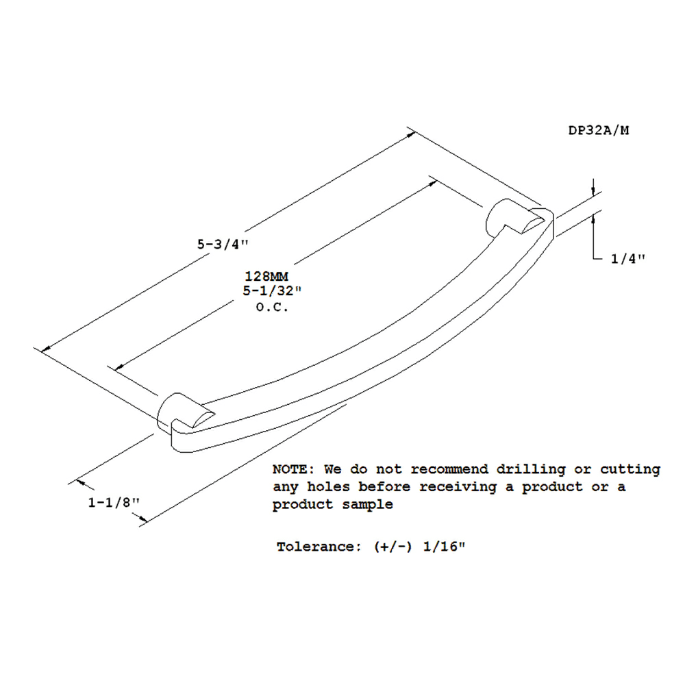 Transitional Design Stainless Steel Drawer Pull