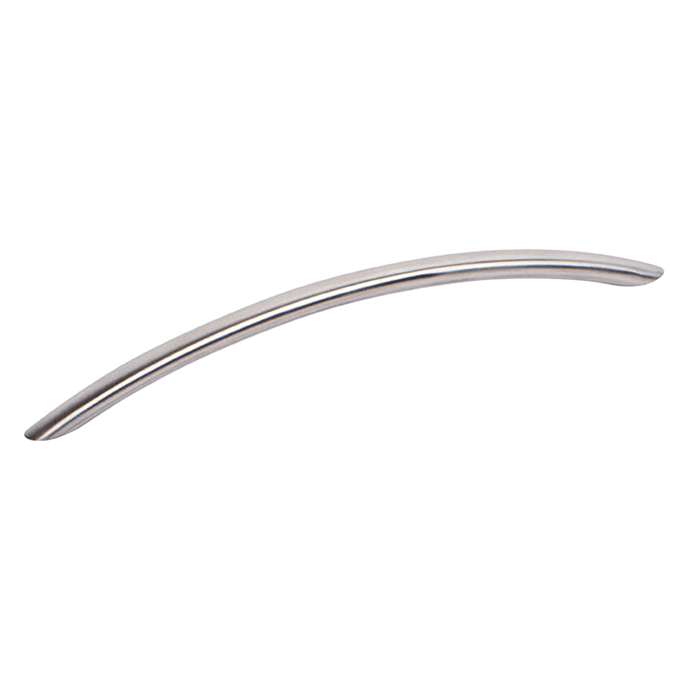 Satin Stainless Steel Bow Drawer Pull by Doug Mockett And Company Inc.