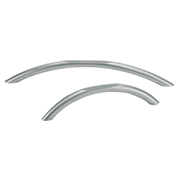 Satin Stainless Steel Drawer Pull with Flat Top Handle - 5-1/32" Diameter