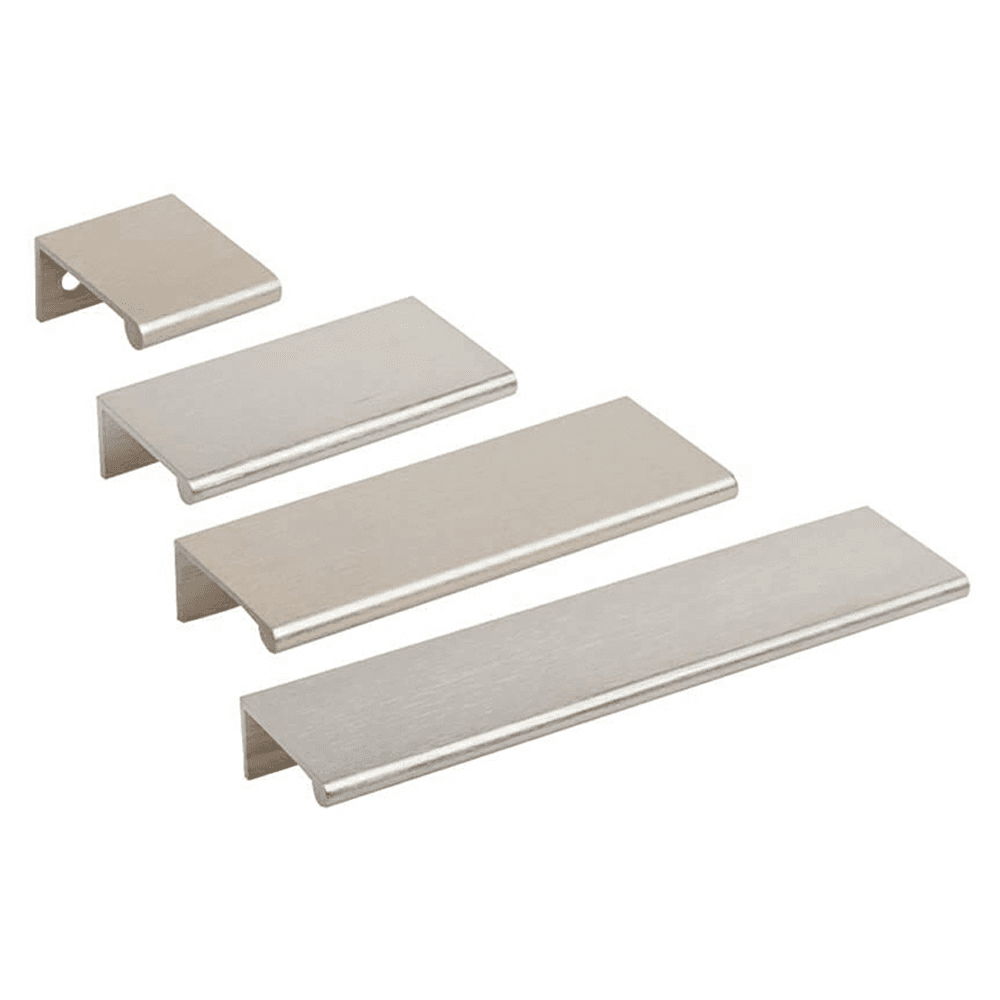 Elegant DP3C Finger Pull, Satin Chrome Finish, 6" Length
