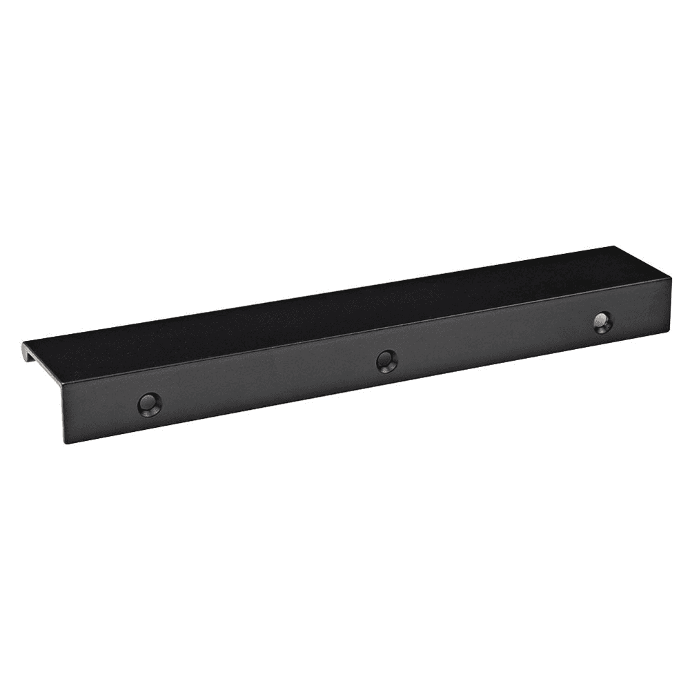 Elegant DP3D 8" Tab Drawer Pull in Matte Black Finish by Doug Mockett