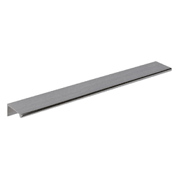 Contemporary Satin Chrome Drawer Pull - 3-5/16" Edge Finger Pull by Doug Mockett And Company Inc