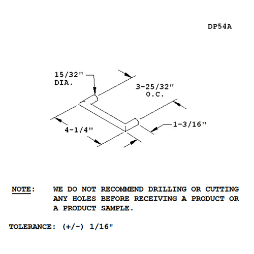 Updated Look 90˚ Wire Pull Drawer Handle for Office or Conference Room by Doug Mockett And Company Inc