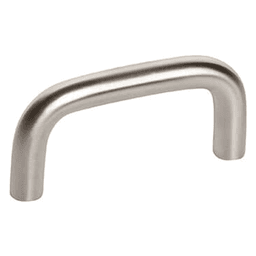 2-17/32" Wire Drawer Pull Satin Stainless Steel by Doug Mockett And Company Inc