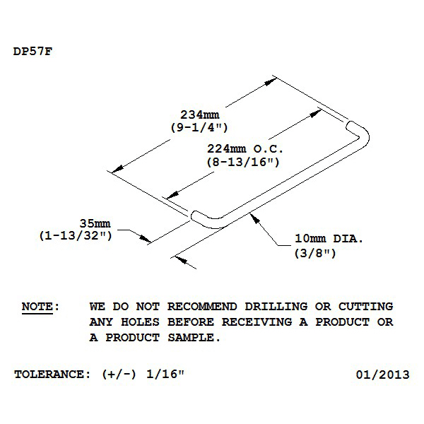 Eco-Friendly Satin Stainless Steel Drawer Pull by Doug Mockett And Company Inc