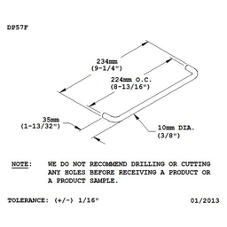 Eco-Friendly Satin Stainless Steel Drawer Pull by Doug Mockett And Company Inc