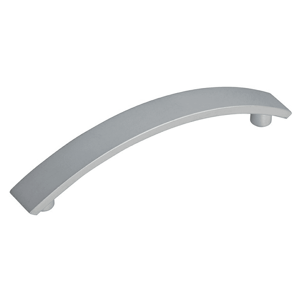 3-25/32" Curved Bar Drawer Pull in Matte Chrome by Doug Mockett And Company Inc