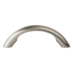 Matte black bow drawer pull by Doug Mockett and Company Inc
