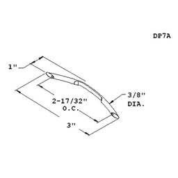 Satin Chrome Bow Drawer Pull by Doug Mockett And Company Inc